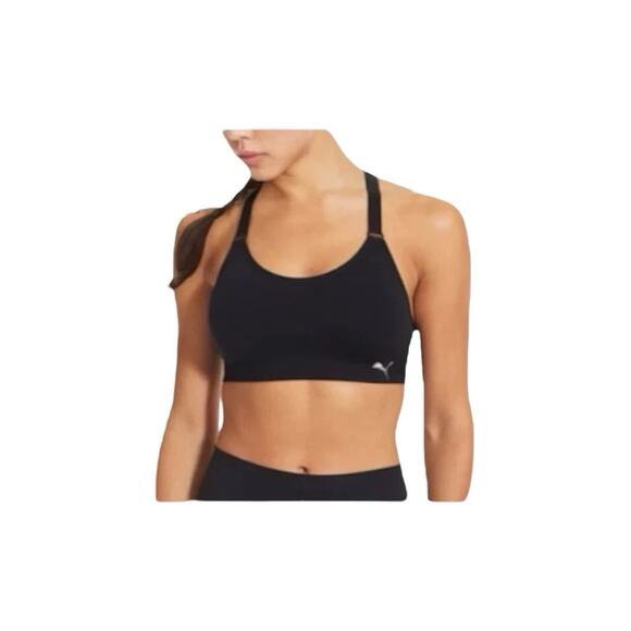 Puma Women’s Sports Bra Set 3 Colors Black White Gray Small Racerback Wire-Free - Picture 12 of 15